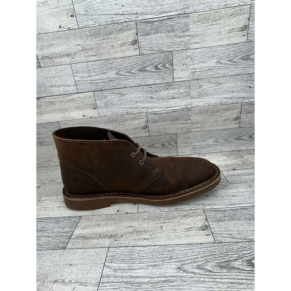 Clarks Bushacre 3 Men Sz 8.5 M Dark Brown Beeswax Leather Chukka Desert Boots
